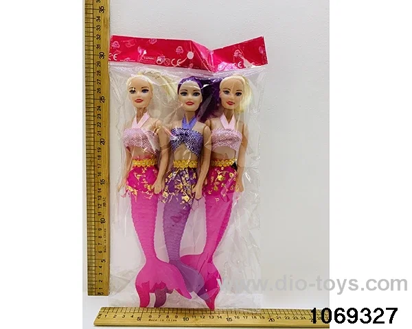 3pcs mermaids in opp bag