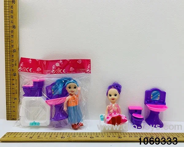 3 inch doll set in opp bag