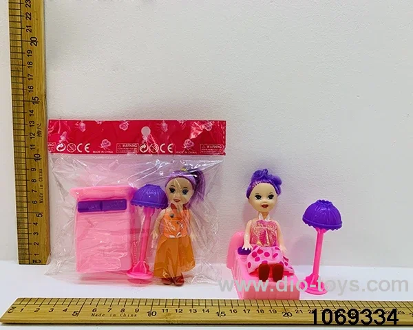 3 inch doll set in opp bag