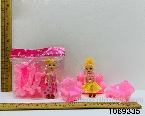 3 inch doll set in opp bag