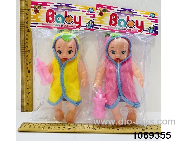 8 inch doll in pe bag with header