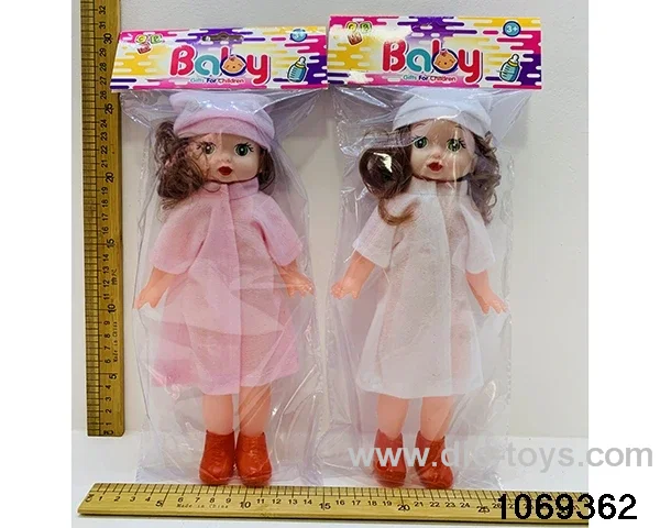 12 inch doll in pe bag with header