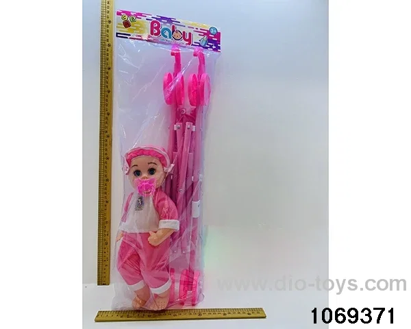 18 inch doll with IC in pe bag with header