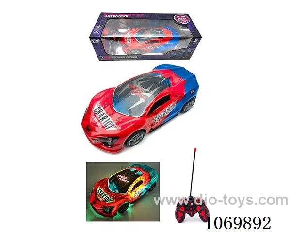 1:18 5ch rc car with light not included battery