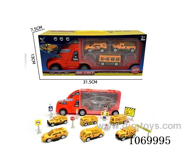 Inertial container tractors +3 alloy trucks (with signpost)