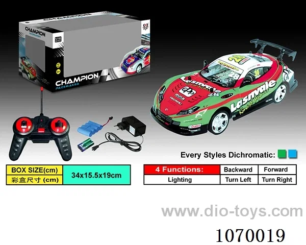 1:18 4ch rc car included battery