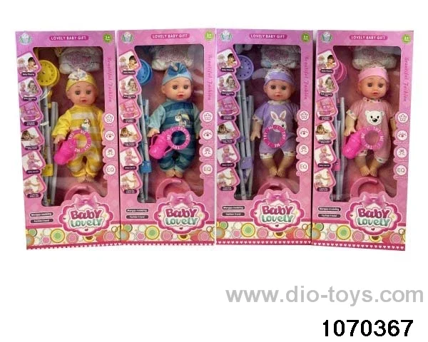 14 inch doll with 12 voices IC in window box