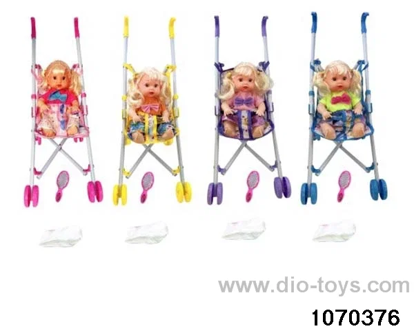 11 inch doll with 12 voices IC in poly bag header