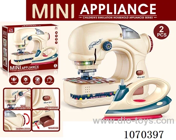 B/O sewing machine and iron combination