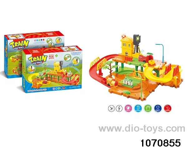 Motorised track with music and lights in Hand box
