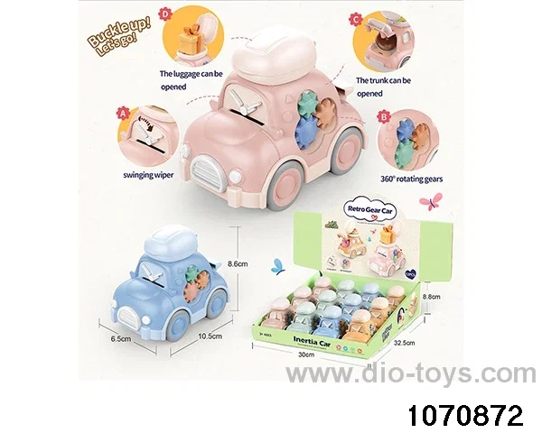 12pcs inertial vehicle in display box