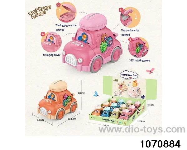 12pcs inertial vehicle in display box