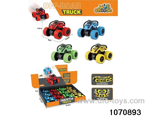 12pcs inertial vehicle in display box
