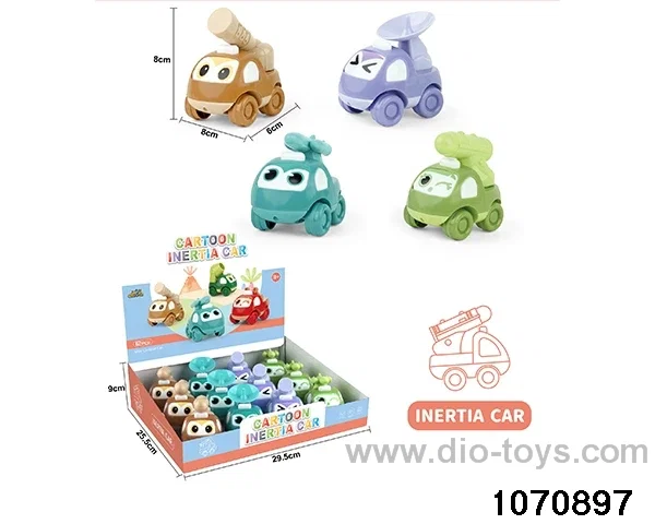 12pcs inertial vehicle in display box