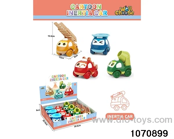 12pcs inertial vehicle in display box