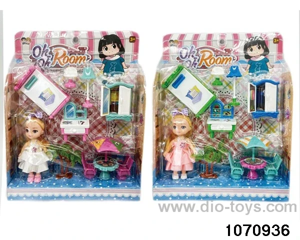 Furniture Barbie Set in color box