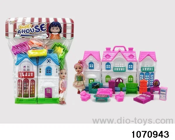 Villa Furniture Doll Set in PP bag with header