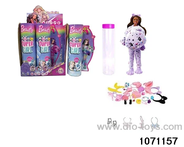 11.5 inch 9 jointed doll set in window box