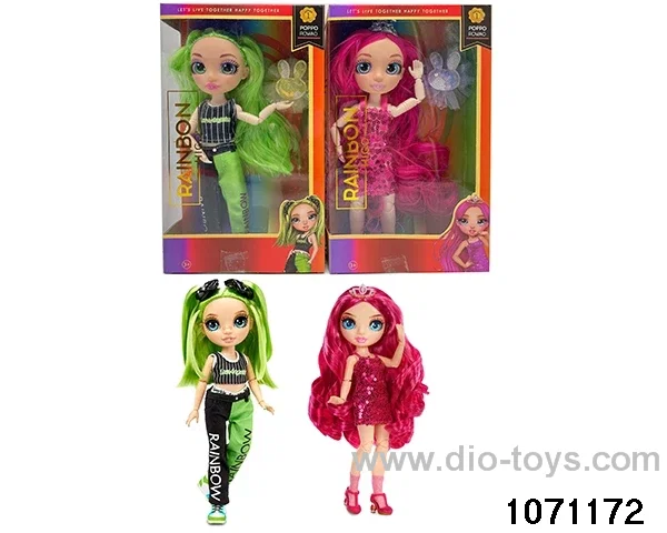 10 inch 12 jointed doll set in window box