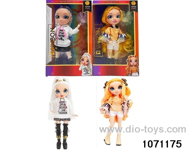 10 inch 12 jointed doll set in window box