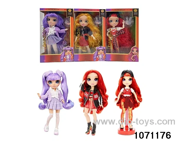 10 inch 12 jointed doll set in window box