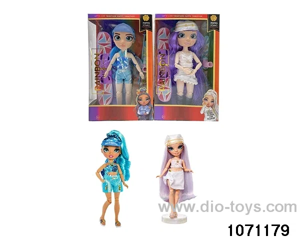 10 inch 12 jointed doll set in window box
