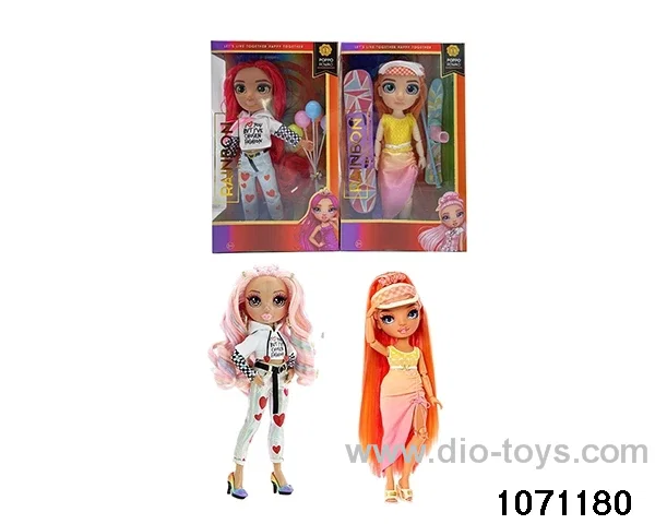 10 inch 12 jointed doll set in window box