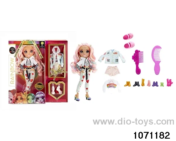 10 inch 12 jointed doll set in window box