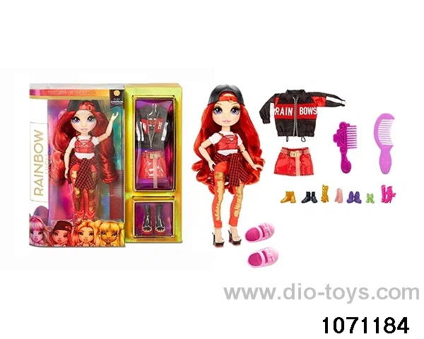 10 inch 12 jointed doll set in window box