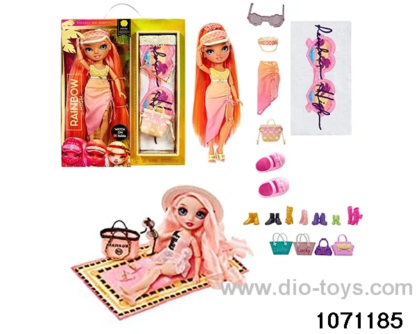 10 inch 12 jointed doll set in window box