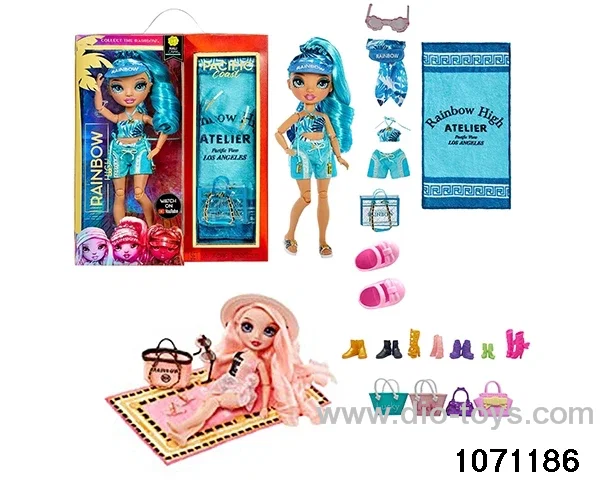 10 inch 12 jointed doll set in window box