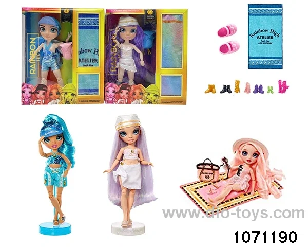 10 inch 12 jointed doll set in window box
