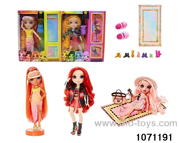 10 inch 12 jointed doll set in window box