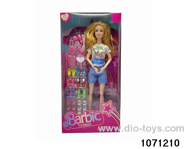 11.5 inch 12 jointed doll set in window box