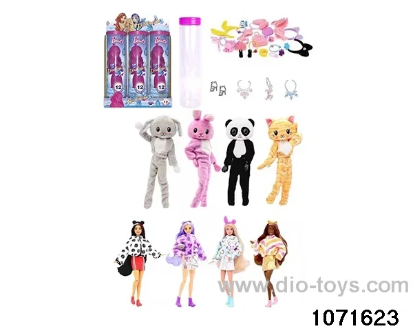 11.5 inch 12 jointed doll set in display box