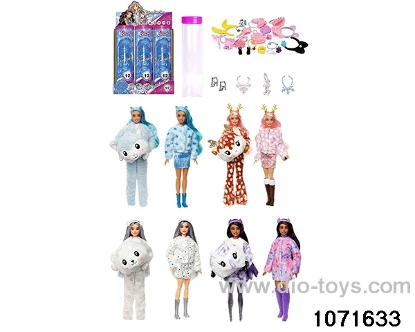 11.5 inch 12 jointed doll set in display box