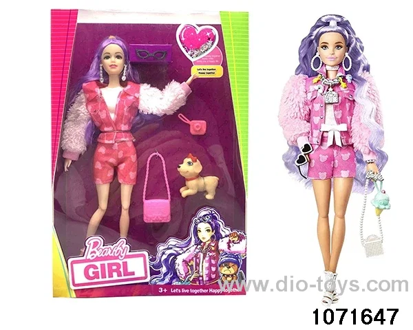 11.5 inch 12 jointed doll set in window box