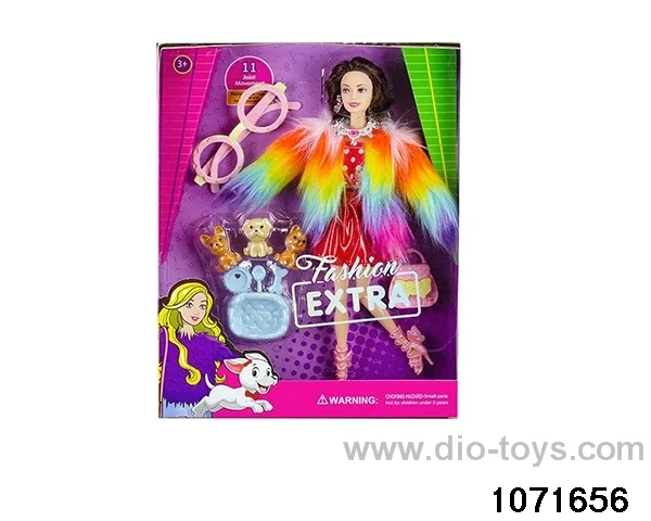 11.5 inch 12 jointed doll set in window box
