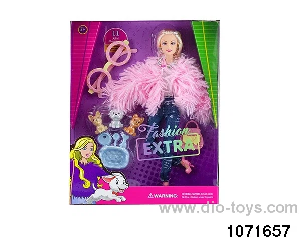 11.5 inch 12 jointed doll set in window box