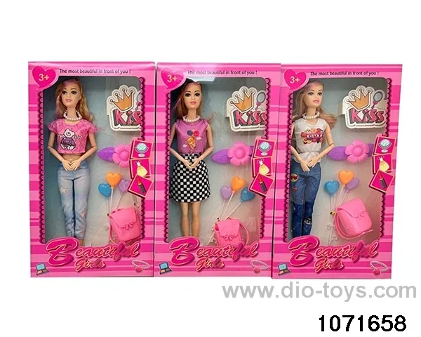 11.5 inch 9 jointed doll set in window box