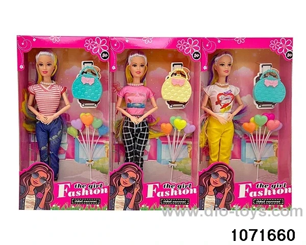 11.5 inch 9 jointed doll set in window box