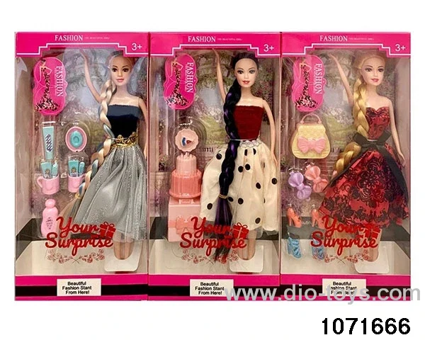 11.5 inch 9 jointed doll set in window box