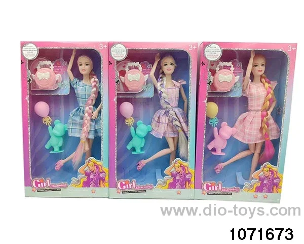 11.5 inch 12 jointed doll set in window box