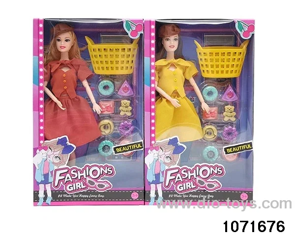 11.5 inch 9 jointed doll set in window box