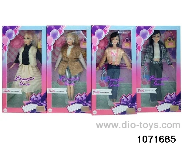 11.5 inch 12 jointed doll set in window box