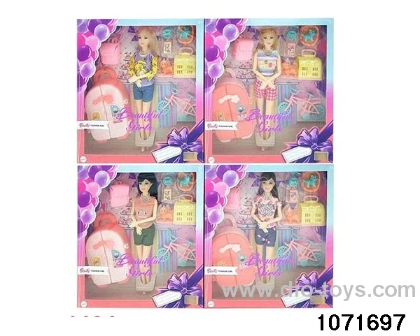 11.5 inch doll set in window box