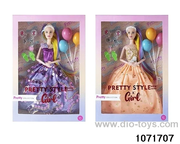 11.5 inch 9 jointed doll set in window box