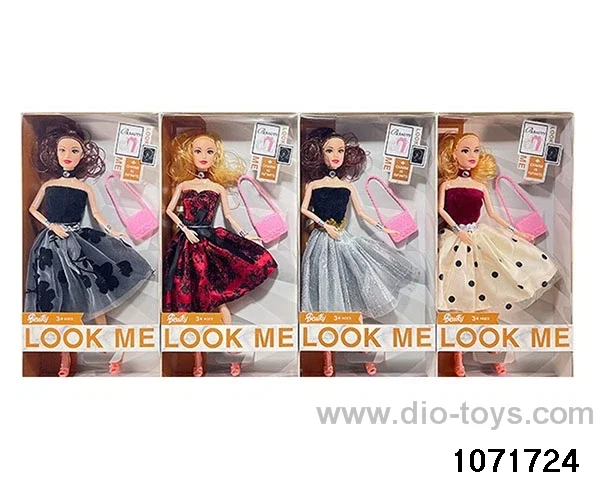 11.5 inch 9 jointed doll set in window box