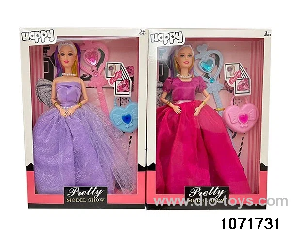 11.5 inch 9 jointed doll set in window box