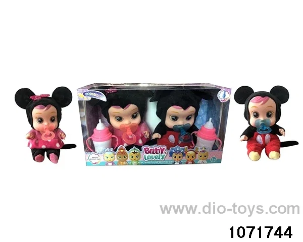 9 inch doll set with 4 voices music in window box